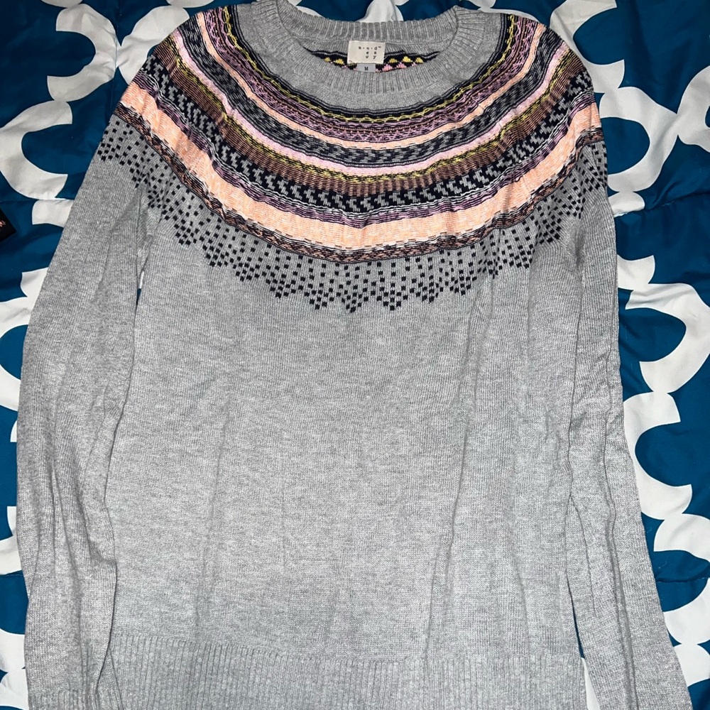 Gray Multicolor Women's Sweater